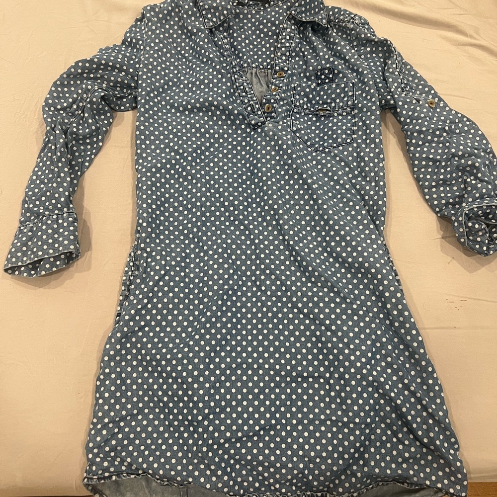 Polka Dot Blue Dress